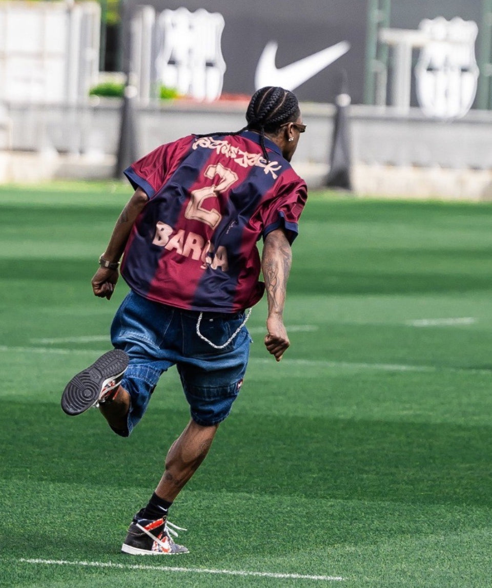 Barcelona x Travis Scott Skeleton Jersey