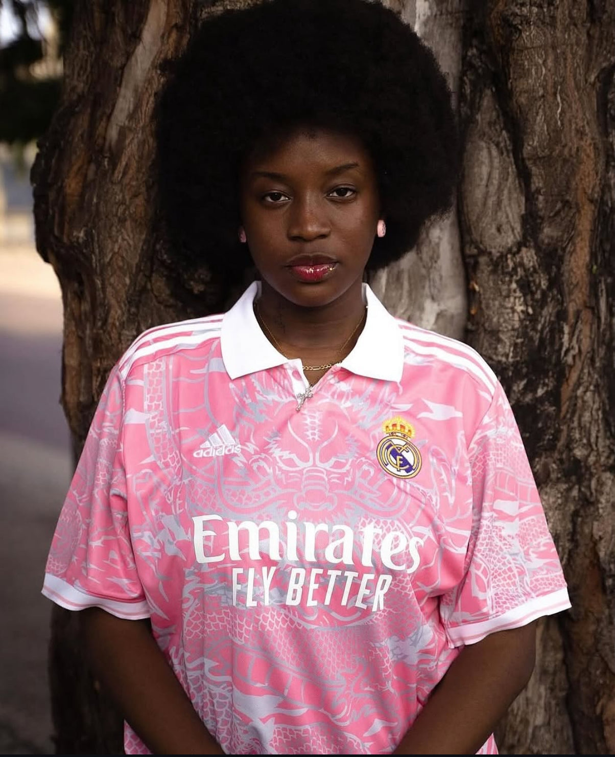 Real Madrid Pink Dragon Jersey