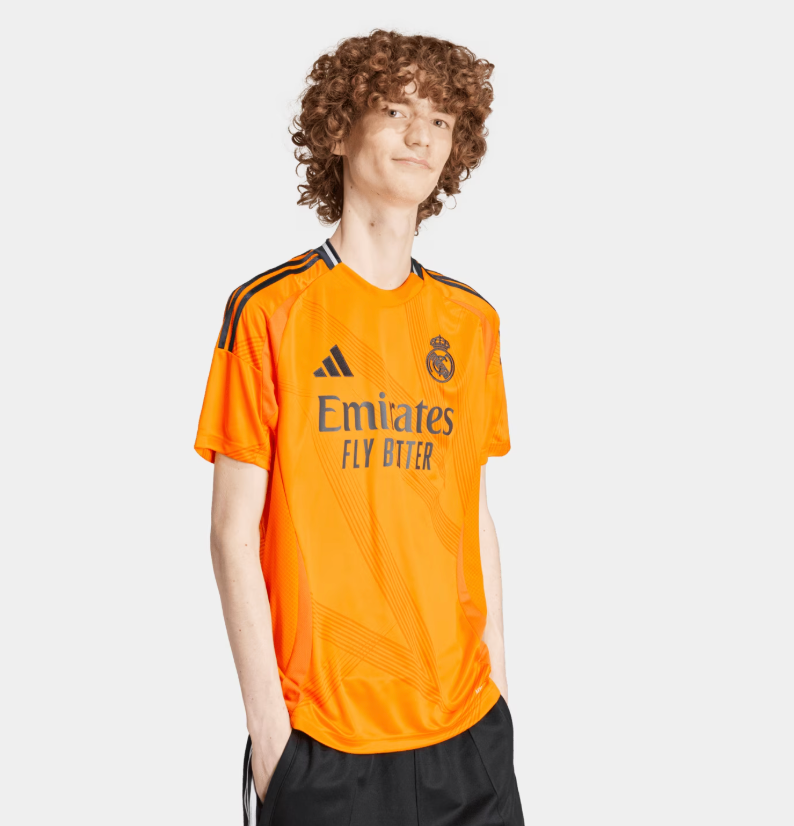 Real Madrid 2024/2025 Away Kit Orange