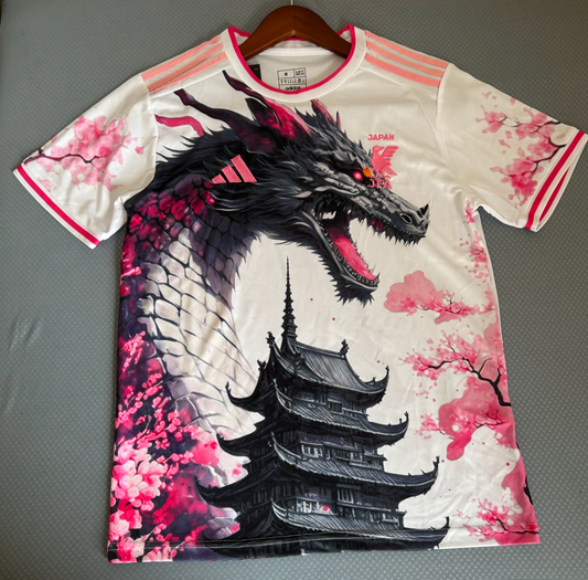 Japan Pink Dragon White Jersey 2025/2026 Edition